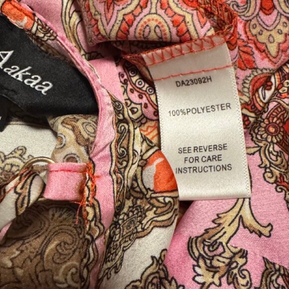 NEW Aakaa Maxi Dress in Pink and Red - Picture 5 of 6